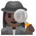 woman detective, dark skin tone